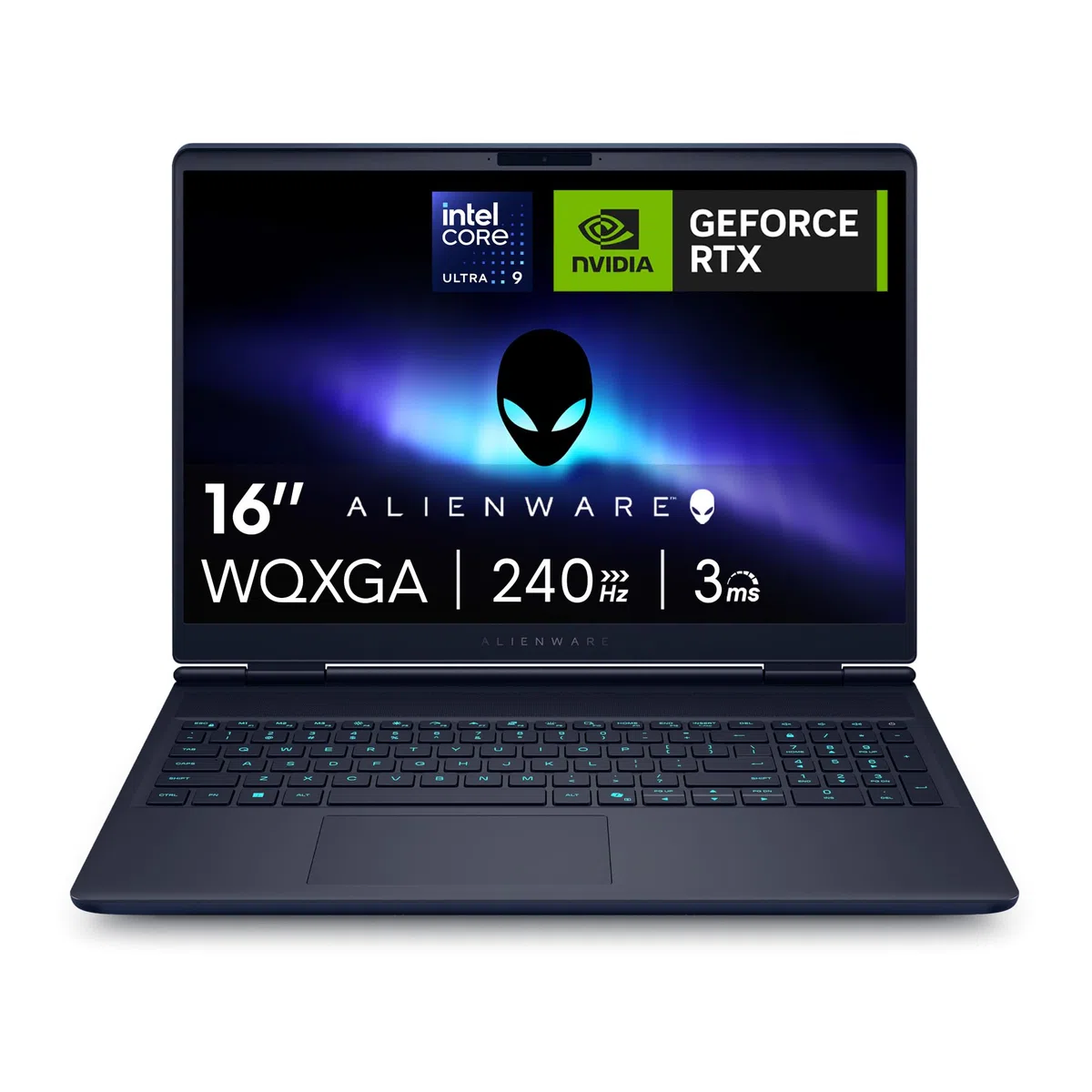 Alienware 16x Aurora PC Portable Gaming AC16251-16" WQXGA 240Hz G-Sync, Intel Core Ultra 9 275HX Series 2, NVIDIA GeForce RTX 5070, 32Go RAM, 1To SSD, Windows 11 Home, Clavier RGB AlienFX Azerty