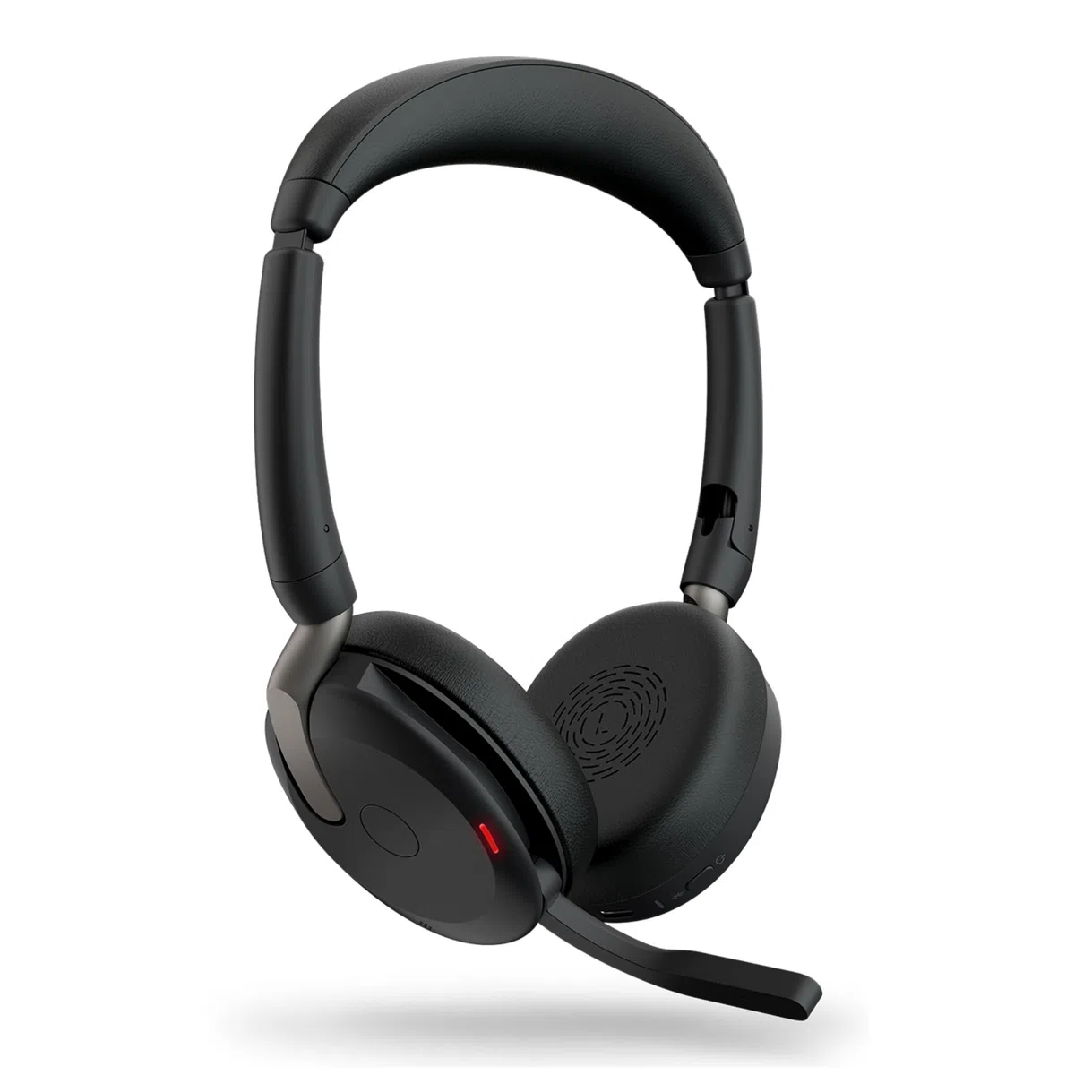 Jabra Evolve2 65 Flex - Casque stéréo avec Bluetooth, Socle de Recharge sans Fil, Technologie antibruit ClearVoice et ANC Hybride - Compatible avec Toutes Les principales Plateformes (UC) - Noir
