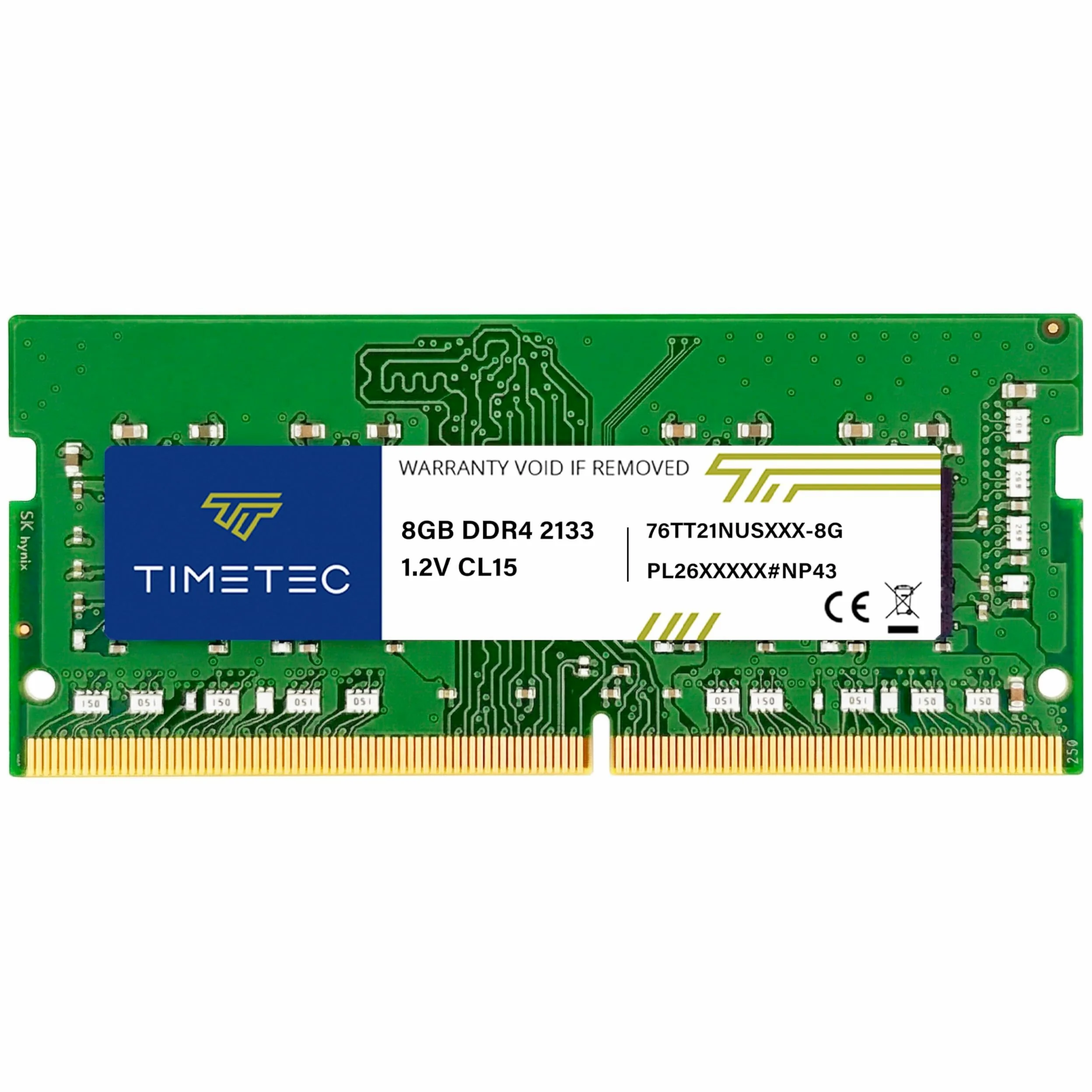 Timetec 8 Go DDR4 2133 MHz (PC4-2133P) PC4-17000 SODIMM – Non ECC sans Tampon, 260 Broches, 1,2 V, CL15, RAM pour Ordinateur Portable, Mini-PC et Ordinateur Tout-en-Un