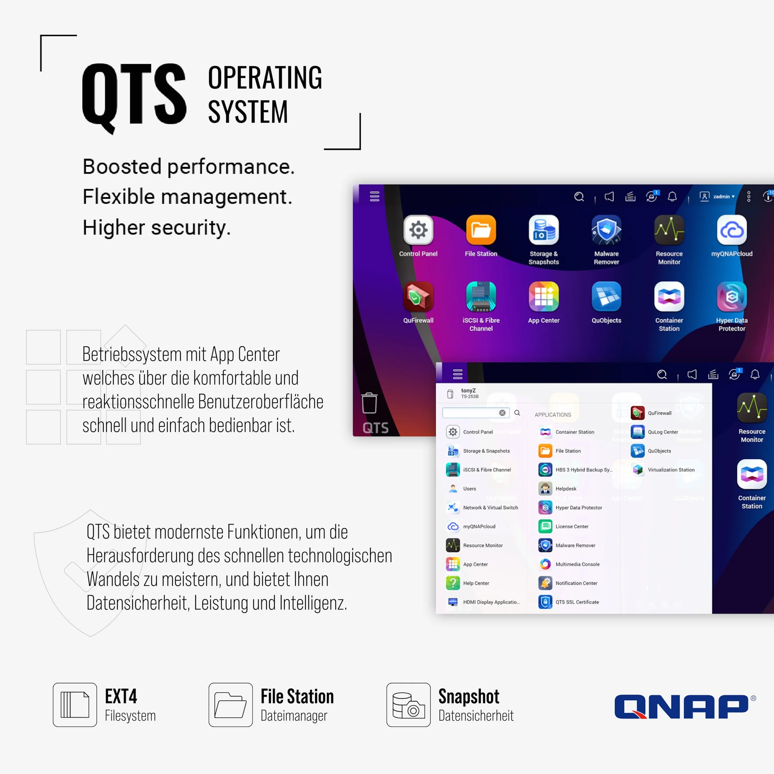QNAP TS-664 NAS Tower Ethernet/LAN Noir N5095