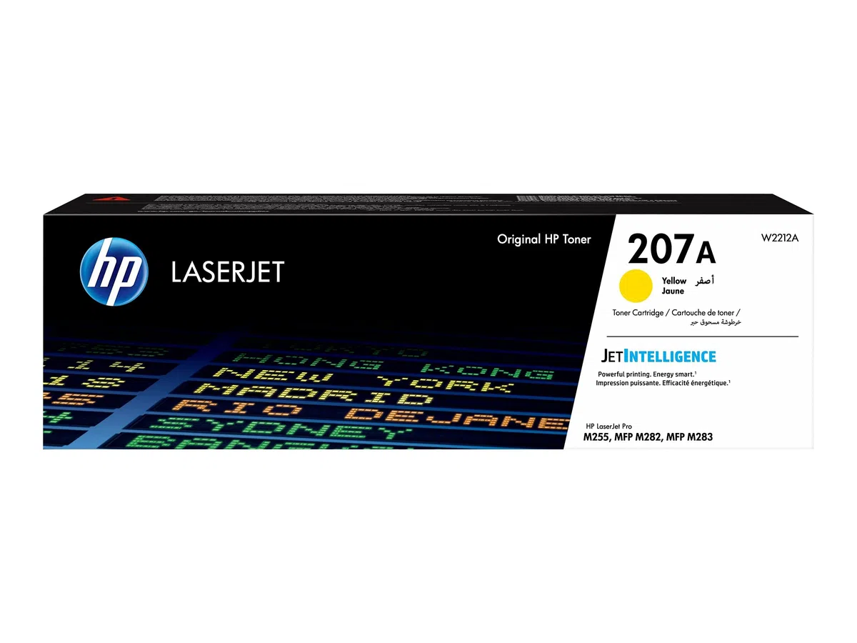 HP 207A Lot de 4 cartouches de toner (W2210A, W2211A, W2212A, W2213A), d'origine, pour HP Color Laserjet Pro M255, M282 et M283