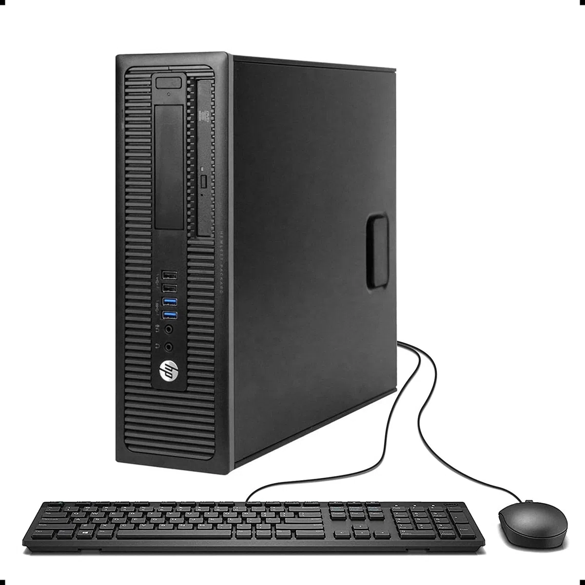 HP EliteDesk 800 G1 SFF Business haute performance ordinateur de bureau PC (Intel Core i5 4570 3,2 G, 16 Go de mémoire RAM DDR3, disque dur de 2 To, DVDROM, HDMI, Win 10 Pro) (certifié