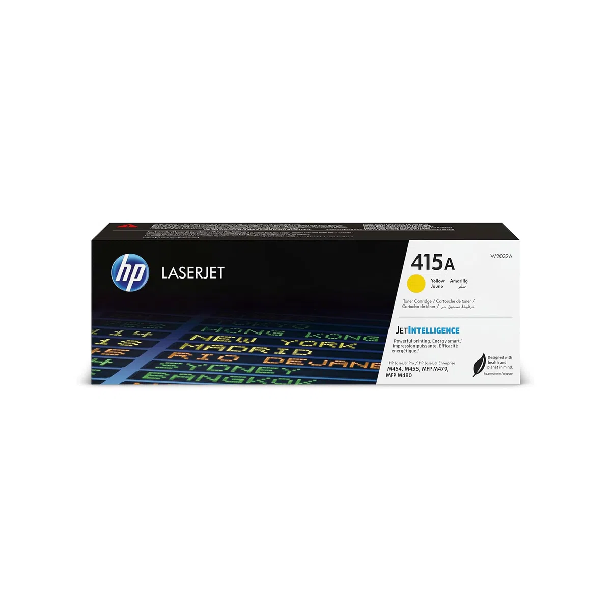HP 415A W2032A Toner Jaune Authentique pour HP LaserJet Pro M454 / M479