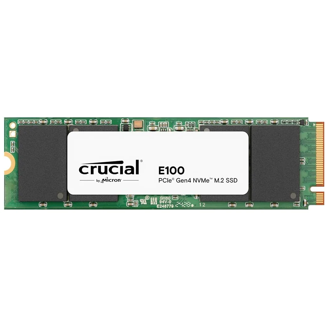 Crucial E100 1To PCIe Gen4 NVMe M.2 SSD Interne, Jusqu’à 5000 Mo/s, Compatible avec Ordinateur Portable et de Bureau - CT1000E100SSD8