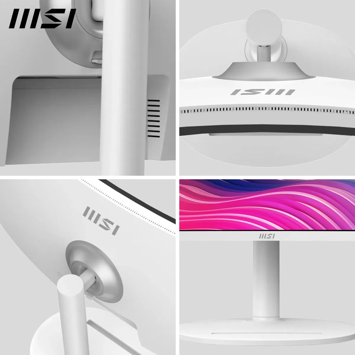 MSI Modern MD342CQPW Écran PC 34'' UWQHD incurvé 1500R - Dalle VA 3440 x 1440, 120 Hz, 1ms, KVM, PIP/PBP, Confort des Yeux, Haut-parleurs intégrés, réglable sur 3 Axes - HDMI 2.0b, DP 1.4a