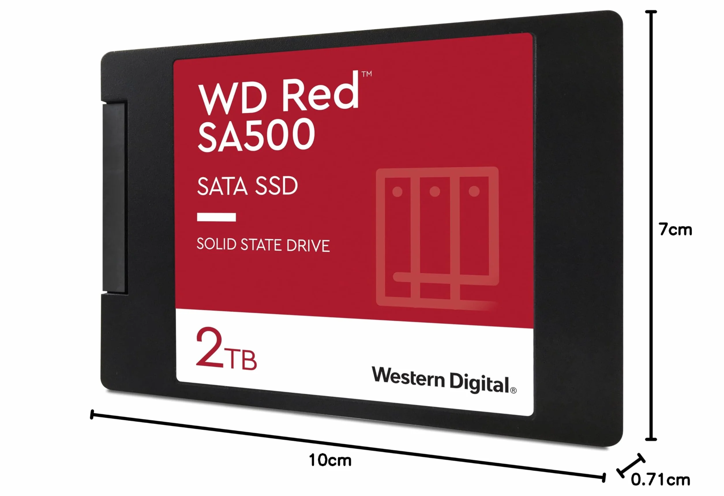 WD Red SA500 2 to Disque SSD SATA NAS, 2.5 inch