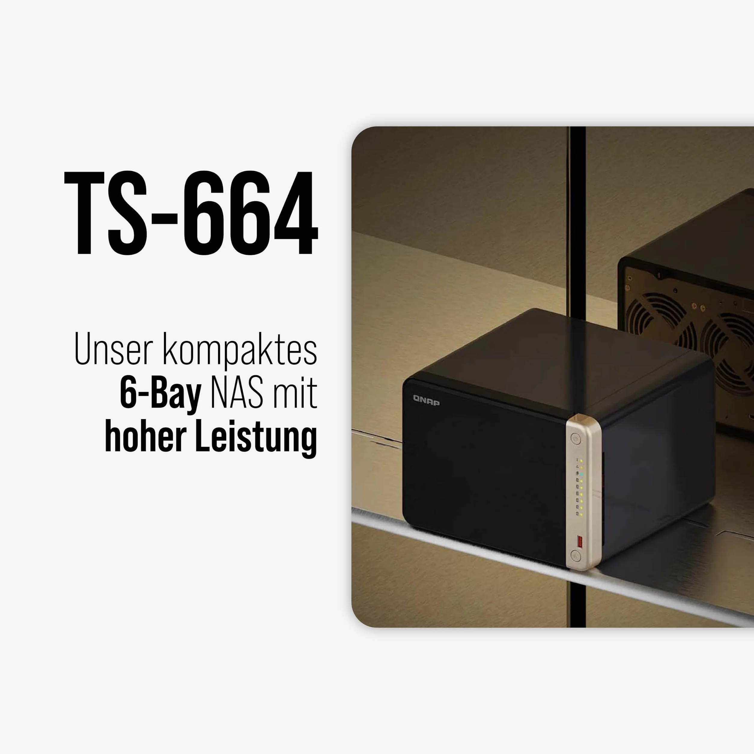 QNAP TS-664 NAS Tower Ethernet/LAN Noir N5095