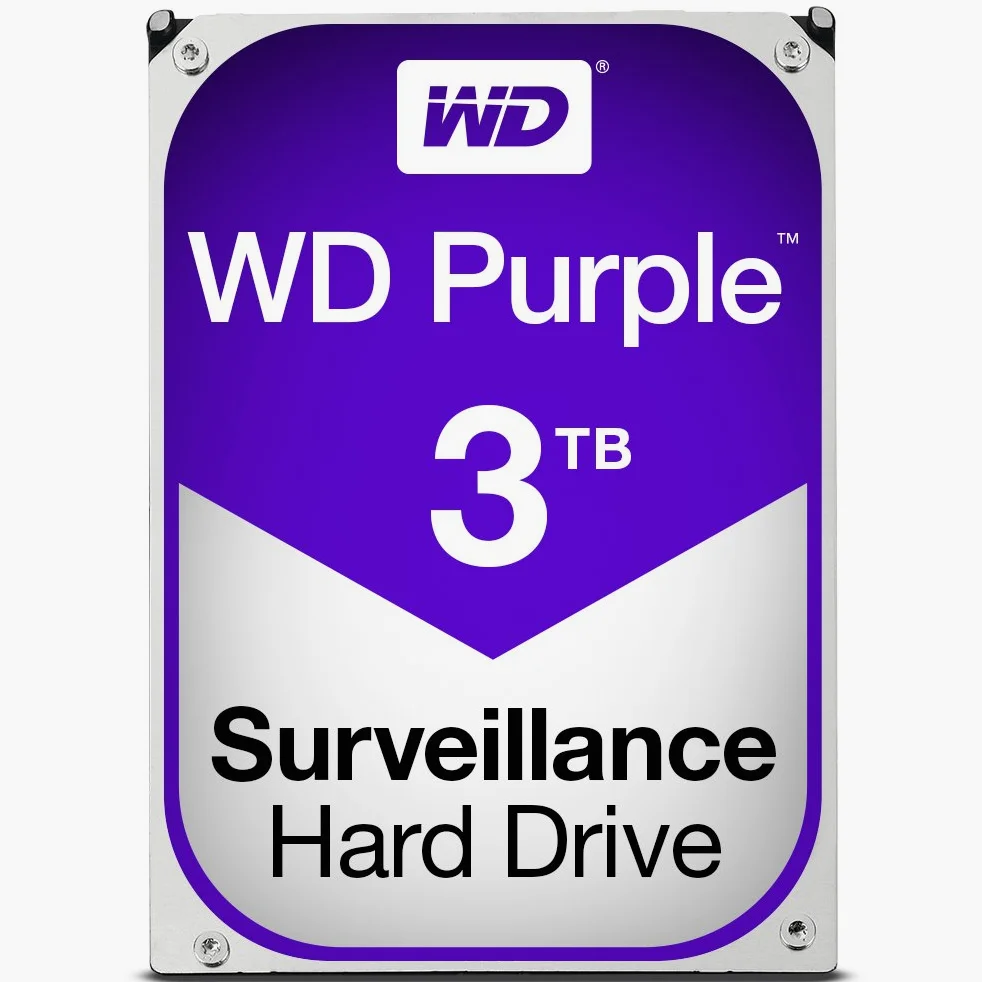 Western Digital Purple Desktop WD30PURX - Disque dur interne de bureau 3.5'' SATA III IntelliPower Mémoire cache 64 Mo 3 To oem