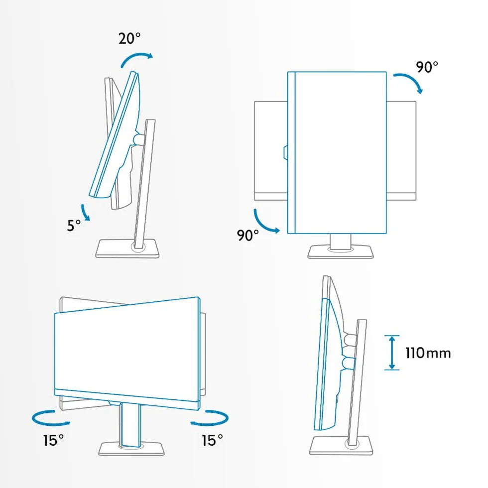 BenQ Creative Pro PD2705U Écran 27 Pouces 4K pour Les Designers, IPS, AQCOLOR, 99% sRGB, 99% Rec. 709, Étalonné en Usine, Uniformité, Delta E ≤ 3, 65W USB-C, HDMI, DP, KVM, Compatible avec MacBook