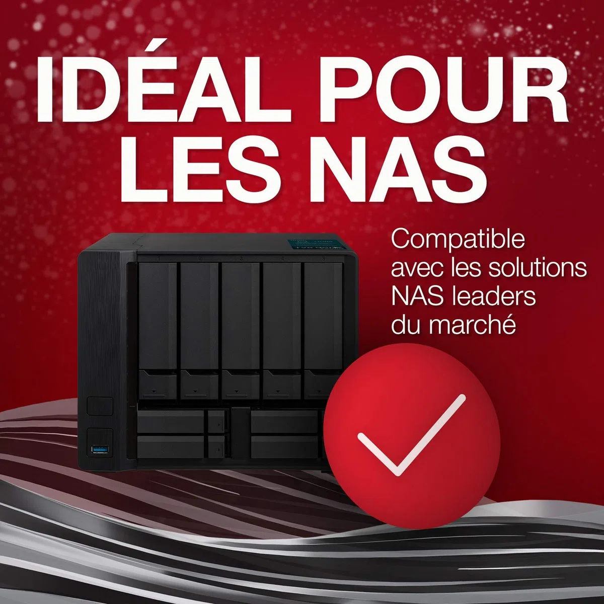 Seagate IronWolf Pro 16 To, Disque dur interne NAS HDD, CMR 3,5" SATA 6 Gbit/s, 256 Mo de mémoire cache, pour NAS RAID, services Rescue valables 3 ans (ST16000NE000)
