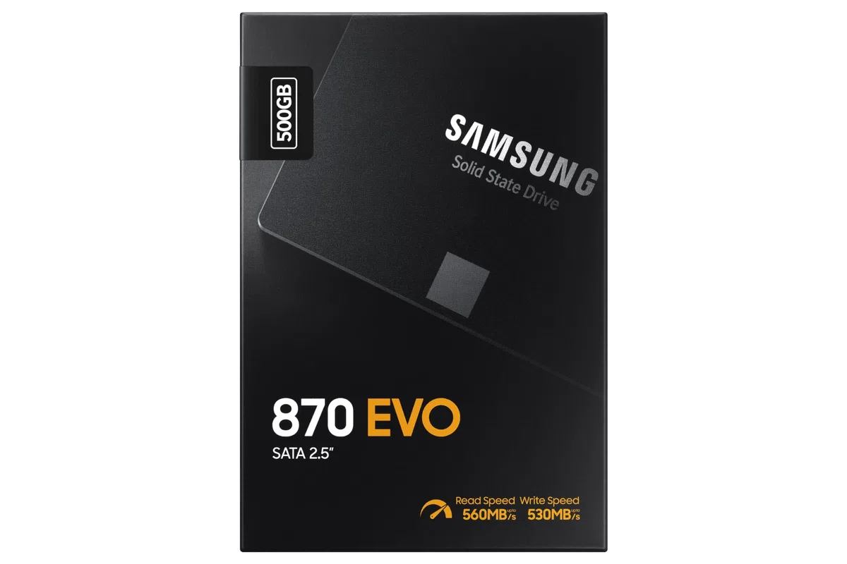 Samsung SSD 870 EVO MZ-77E500B/EU | Disque SSD interne 2,5’’ haute vitesse, 500 Go - Pour les gamers et professionnels.