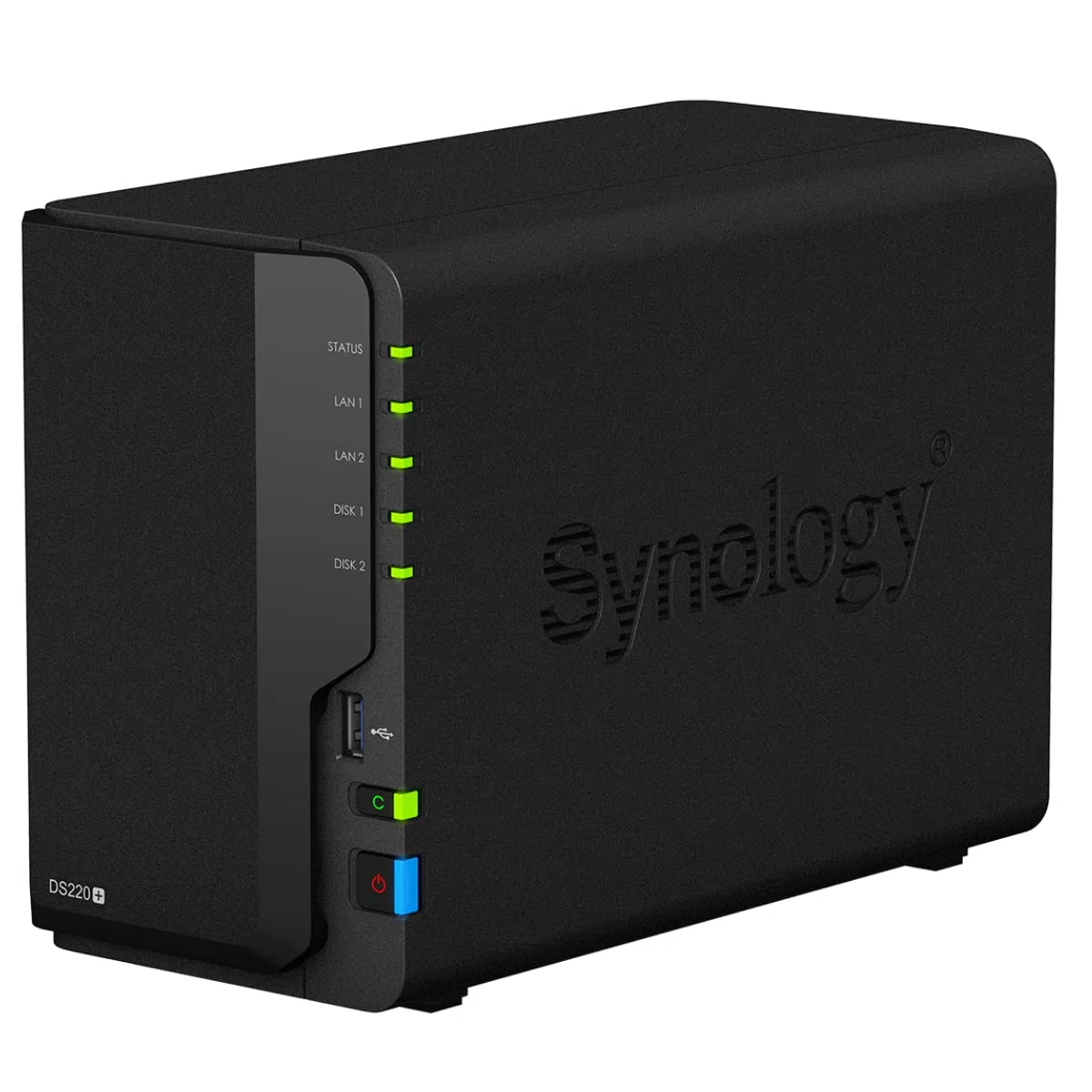 Synology DS220+ 8To NAS 2 Baies avec 2 x Disques Durs WD Red de 4To