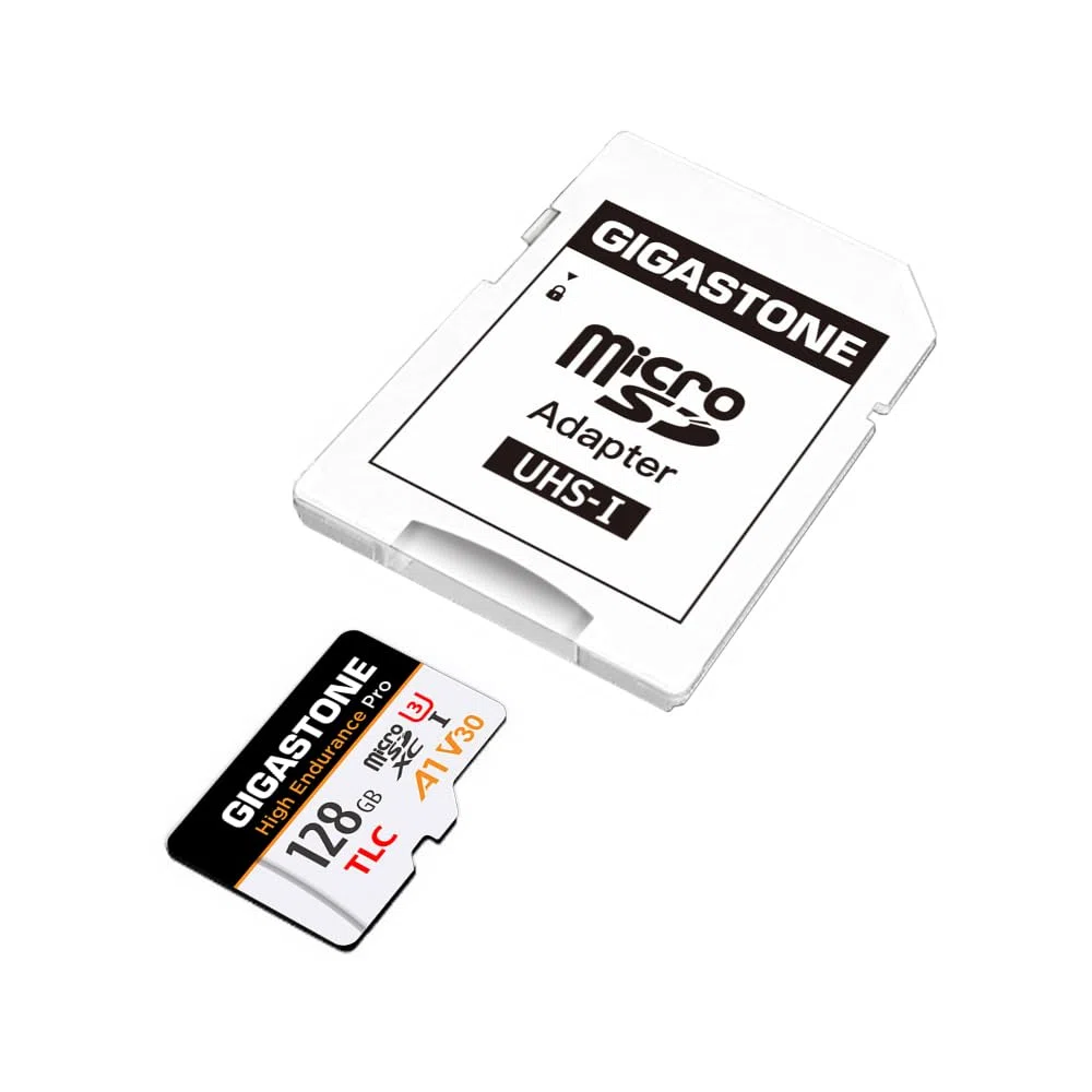 [Récupération de données Gratuite de 5 Ans] GIGASTONE Carte Micro SD 128 Go, Haute Endurance Pro Series Vitesse jusqu'à 100 Mo/s, Compatible avec Rove Viofo Vantrue, Camera embarquée
