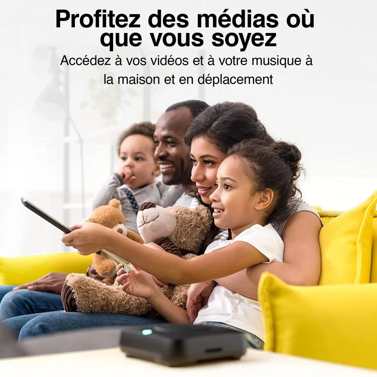 Dispositif de Stockage Cloud Personnel pour fichiers multimédias de données, SSD Haute Vitesse intégré de 512 Go avec Stockage USB, Compatible Plex et Home Assistant/iOS/Android/Windows/Mac