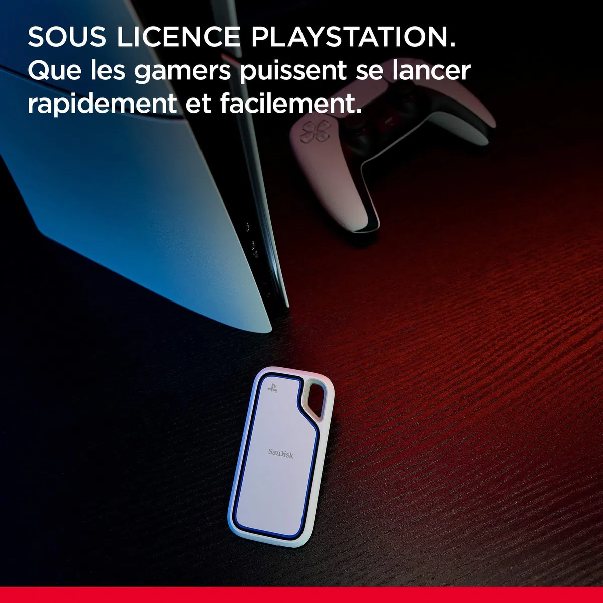 SanDisk Extreme Portable Disque SSD pour Console PlayStation 5 et PC 2 to, Vitesse de Lecture jusqu'à 1000 Mo/s, IP65 résistance, Protection Contre Les Chutes, Un essai d’Un Mois pour Discord Nitro