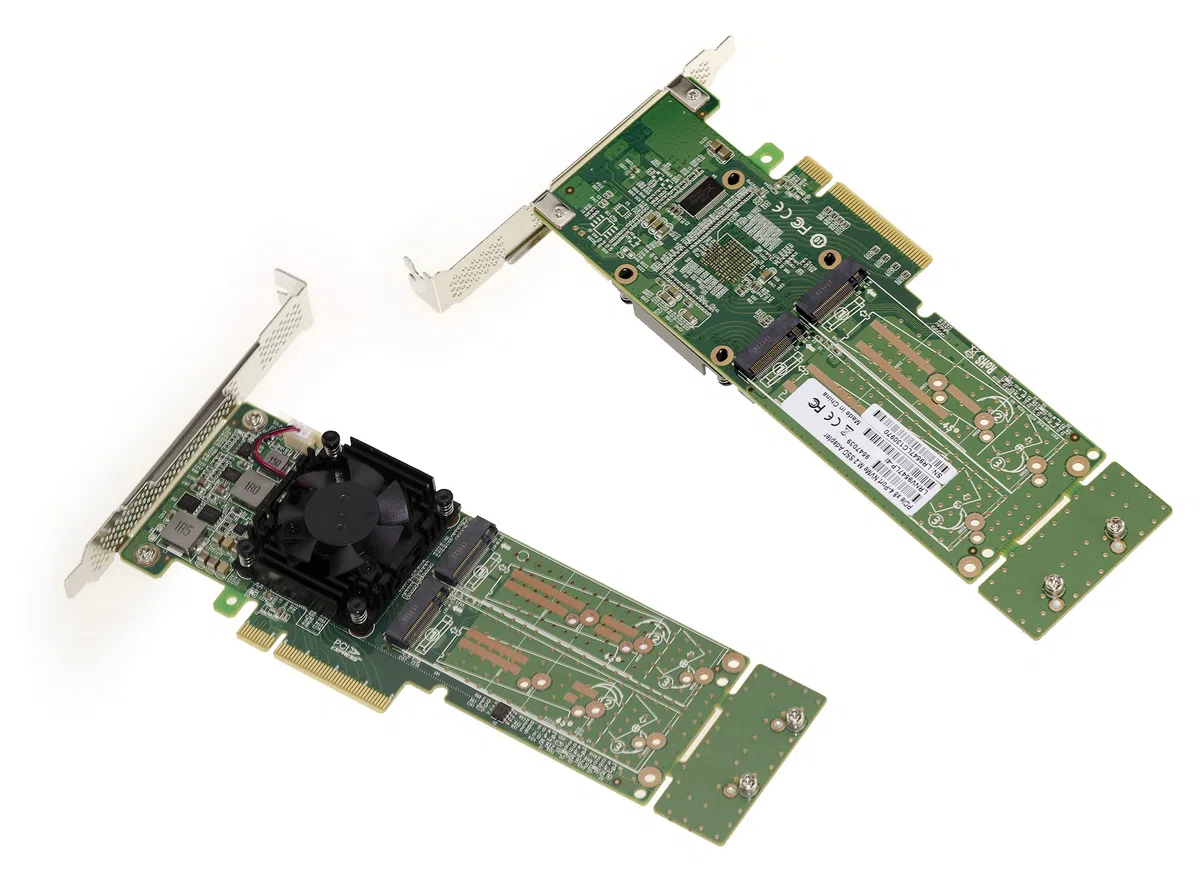 KALEA-INFORMATIQUE Carte M.2 PCIe x8 4 SSD NVMe PEX8747 | Carte PCIe PLX8747 pour 4 SSD M2 NVMe