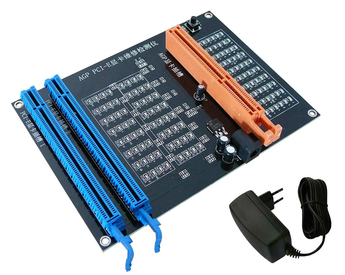 KALEA-INFORMATIQUE Plaque de Test pour Carte Graphique PCI Express et AGP | Facilite le test, le diagnostic et la validation des cartes graphiques AGP et PCI Express.