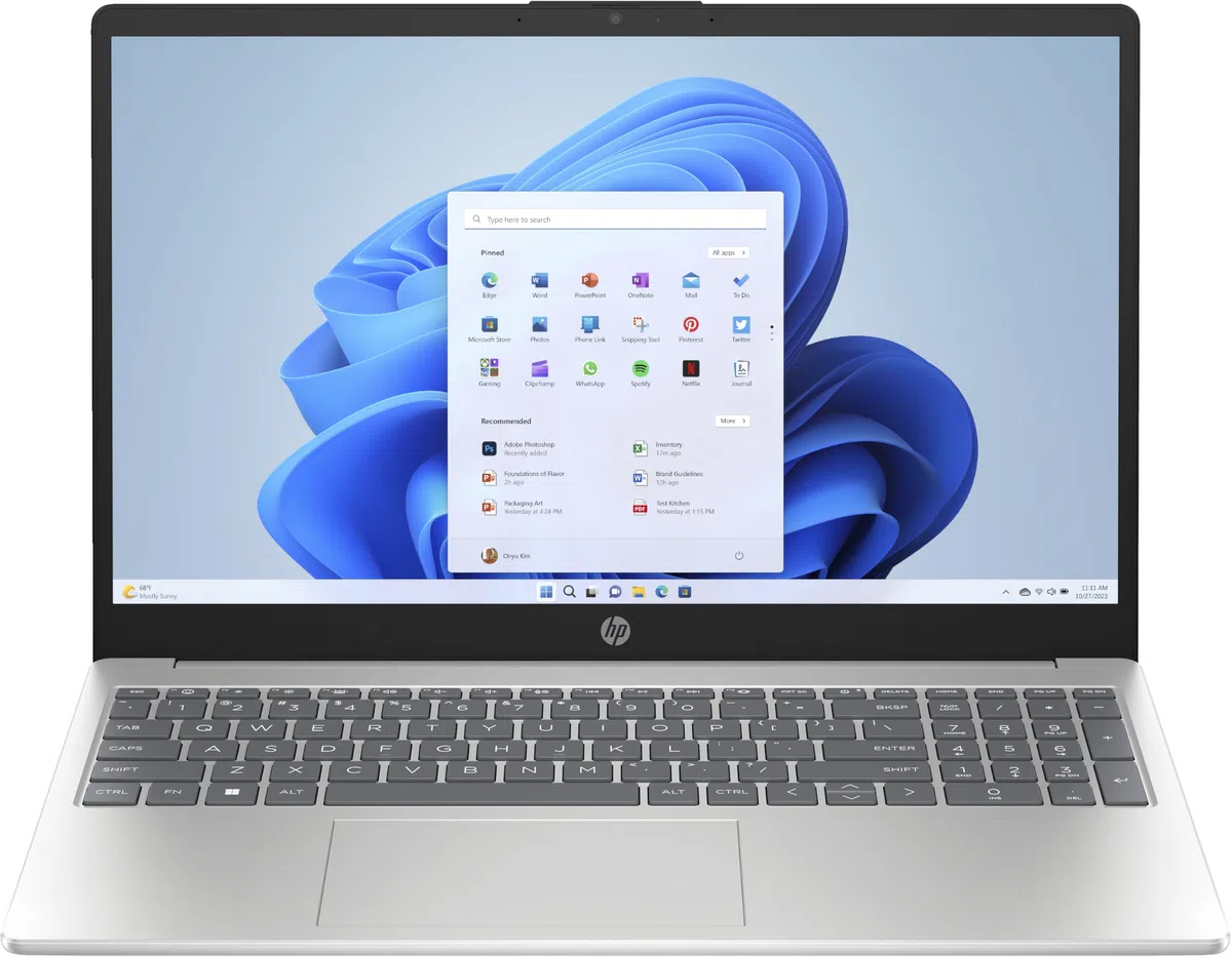 HP Laptop 15-fc0625nd | 15.6" Full HD Antiglare IPS | AMD Ryzen 5 7520U | 8GB RAM | 512GB SSD | Windows 11 | QWERTY Keyboard