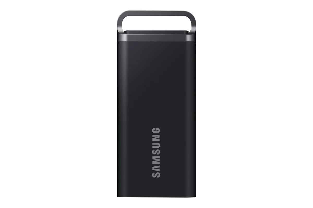 Samsung SSD Externe T5 EVO Portable, 4 To, Vitesses de lecture/écriture Jusqu'à 460 Mo/s, USB 3.2 Gen1, Compatible MacOs, PC, appareils Android, consoles de jeux, Noir, MU-PH4T0S/EU