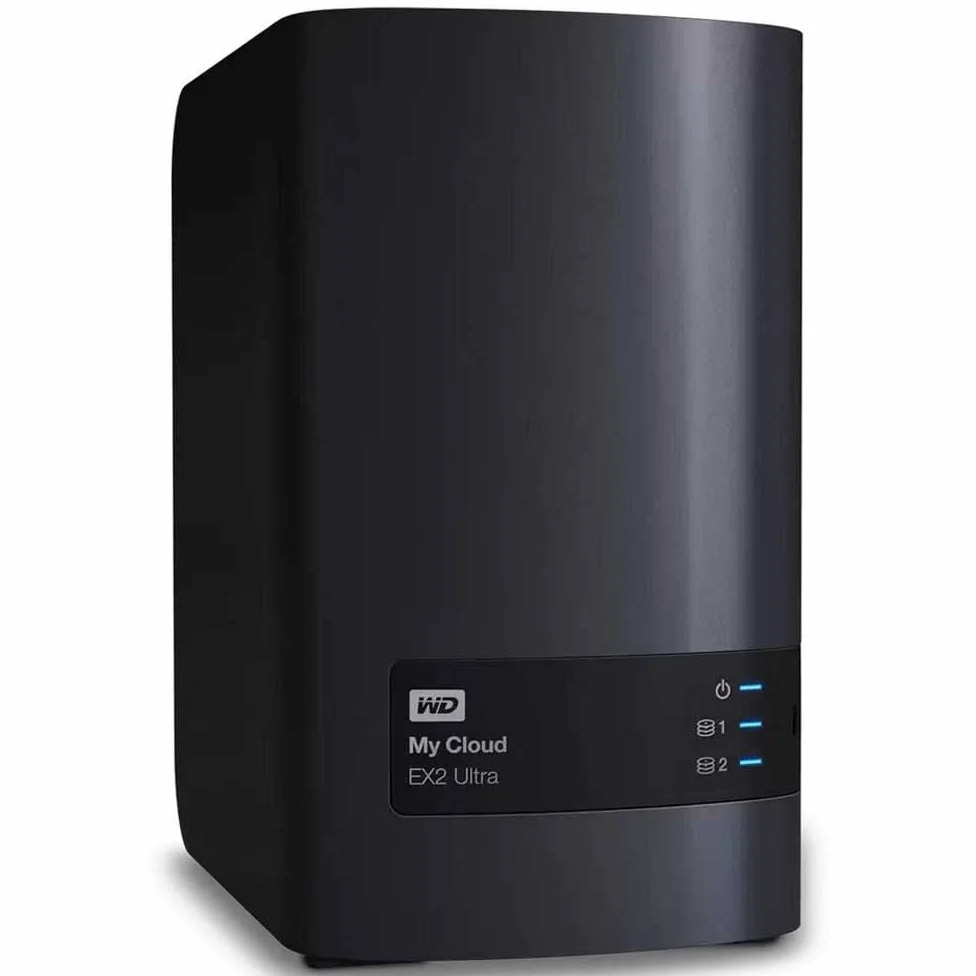 WD 4 To My Cloud EX2 Ultra NAS 2 baies - Stockage en réseau RAID, synchronisation de fichiers, streaming, serveur média, avec disques WD Red