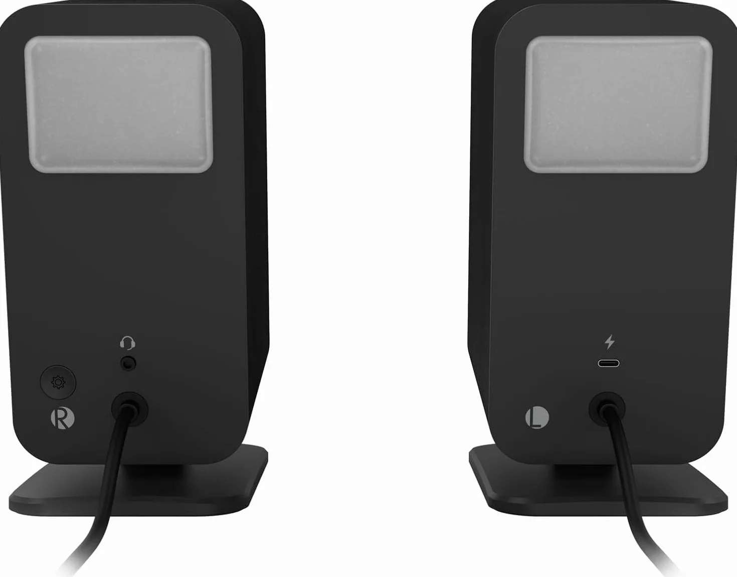Klipsch ProMedia Lumina 2.1 Enceinte de Bureau – Son américain légendaire, USB-C, Bluetooth 5.3, éclairage Individuel, Caisson de Basses Compact, Noir