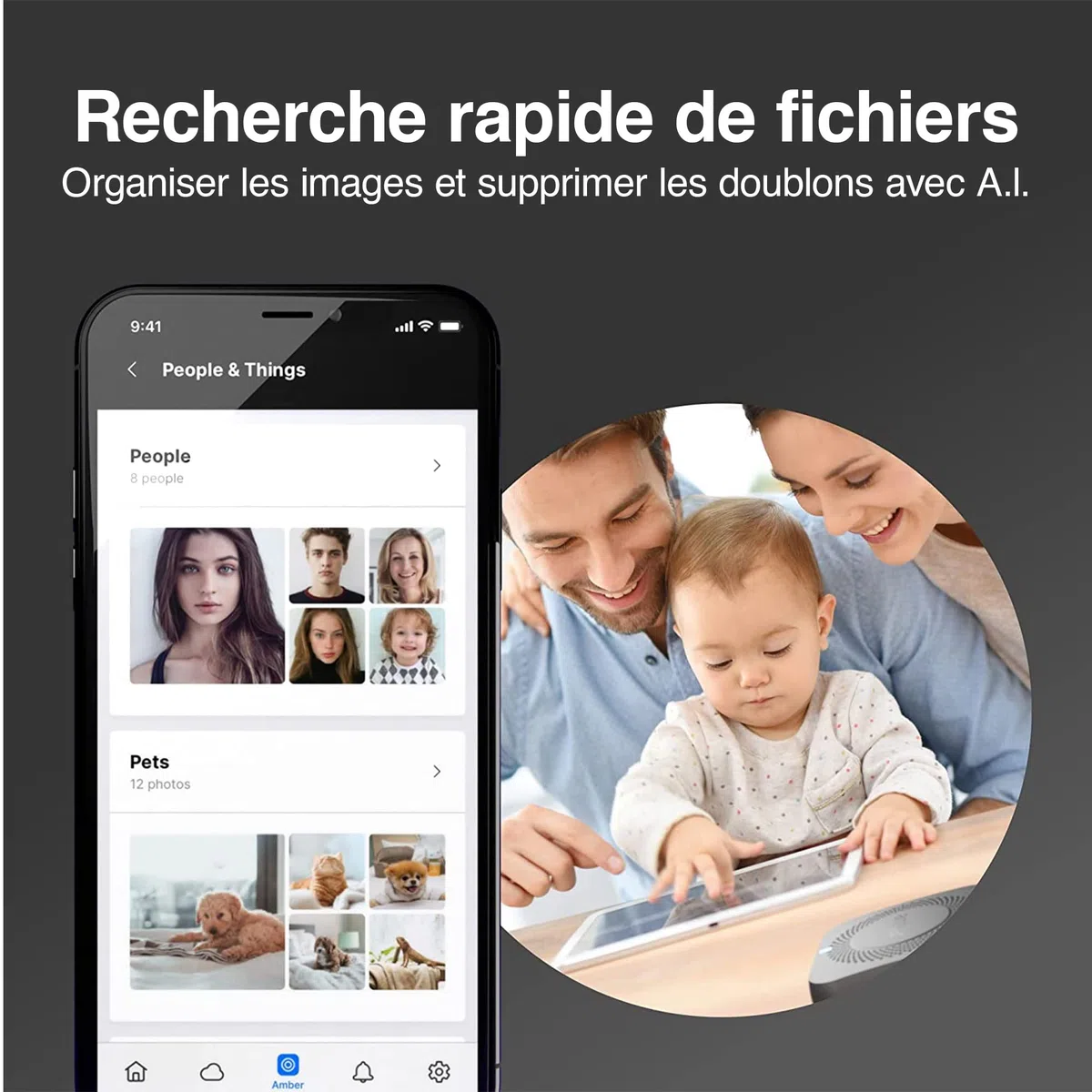 Dispositif de Stockage Cloud Personnel pour fichiers multimédias de données, SSD Haute Vitesse intégré de 512 Go avec Stockage USB, Compatible Plex et Home Assistant/iOS/Android/Windows/Mac