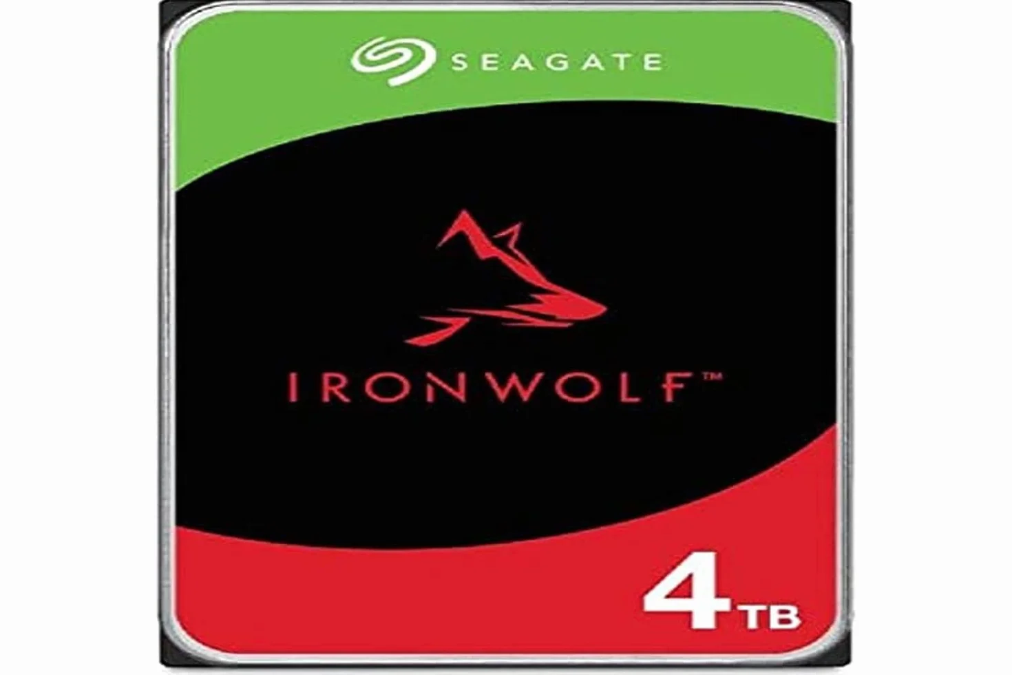 Seagate Compatible IronWolf ST4000VN006 - Disque dur - 4 To - SATA 6Gb/s, Noir